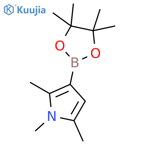 1,2,5-Trimethylpyrrole-3-boronic acid, pinacol ester structure