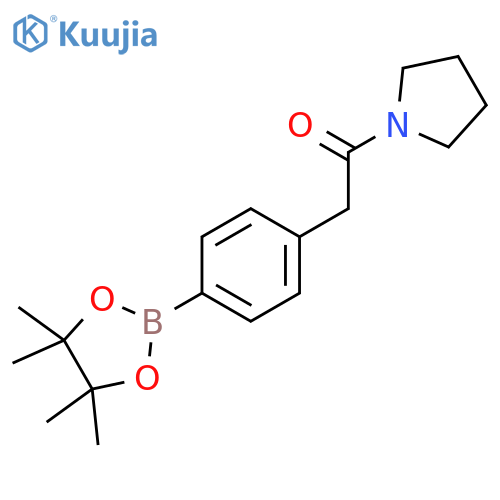 4-(Pyrrolidinocarbonylmethyl)phenylboronic Acid Pinacol Ester structure