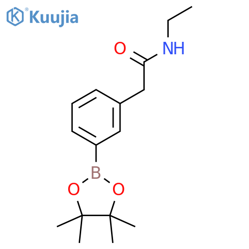 3-(N-Ethylaminocarbonyl)methylphenylboronic acid, pinacol ester structure