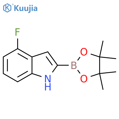 4-fluoroindole-2-boronic acid pinacol ester structure