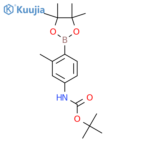 4-(Boc-Amino)-2-methylphenylboronic Acid Pinacol Ester structure