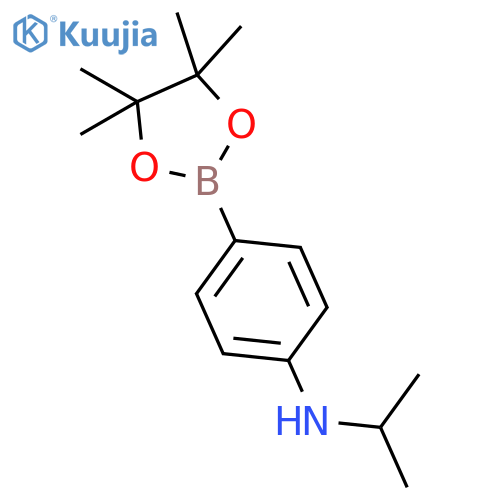 N-Isopropyl-4-(4,4,5,5-tetramethyl-1,3,2-dioxaborolan-2-yl)aniline structure