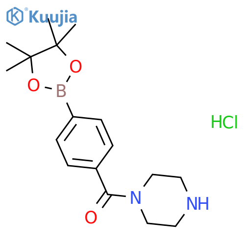 4-(Piperazine-1-carbonyl)phenyl Boronic Acid Pinacol Ester Hydrochloride structure