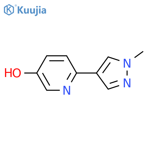 6-(1-methyl-1H-pyrazol-4-yl)pyridin-3-ol structure