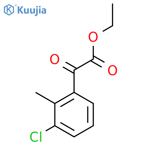 Ethyl 3-chloro-2-methylbenzoylformate structure