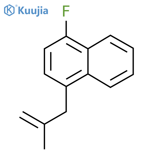 1-fluoro-4-(2-methylprop-2-enyl)naphthalene structure