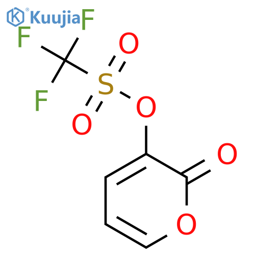 2-oxo-2H-pyran-3-yl trifluoromethanesulfonate structure