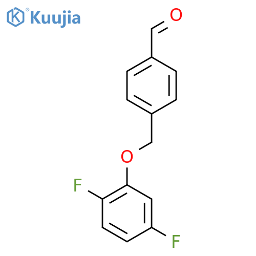 4-((2,5-Difluorophenoxy)methyl)benzaldehyde structure