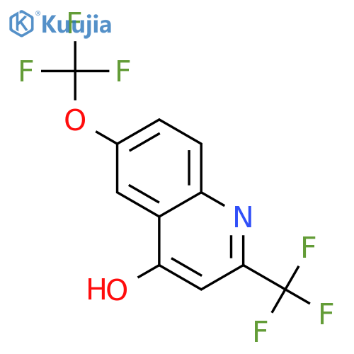 4-Hydroxy-6-(trifluoromethoxy)-2-(trifluoromethyl)quinoline structure