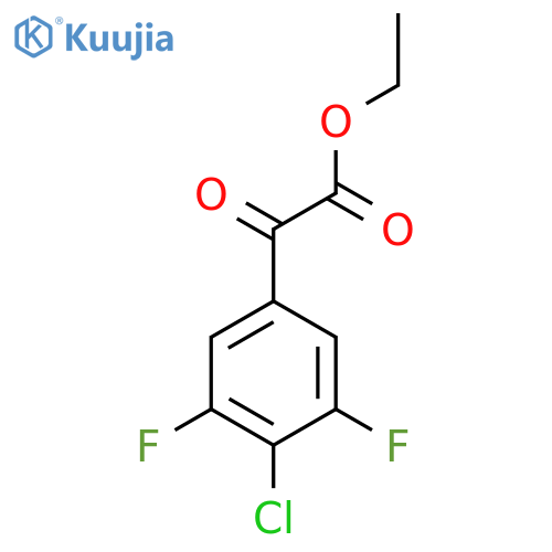 Ethyl 2-(4-chloro-3,5-difluorophenyl)-2-oxoacetate structure