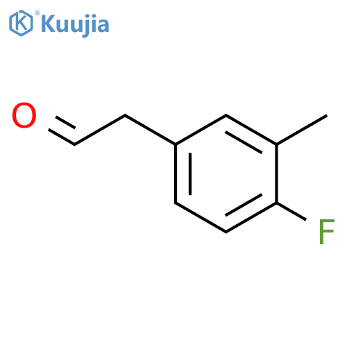 2-(4-fluoro-3-methylphenyl)acetaldehyde structure