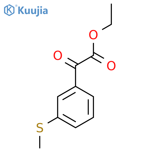 Ethyl 3-(methylthio)benzoylformate structure
