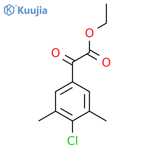 Ethyl 4-chloro-3,5-dimethylbenzoylformate structure