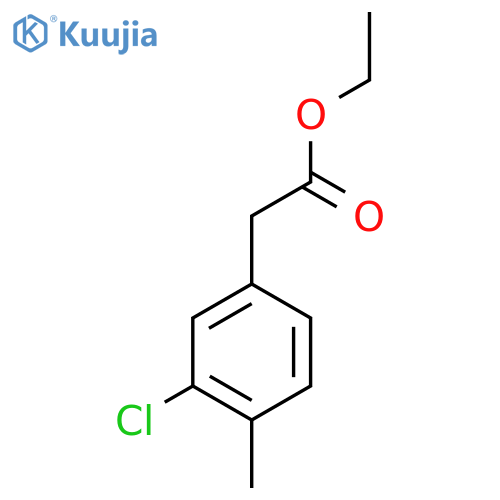 Ethyl 3-chloro-4-methylphenylacetate structure
