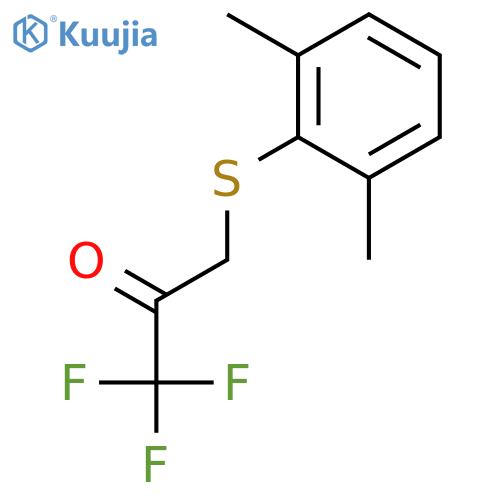 2-PROPANONE, 3-[(2,6-DIMETHYLPHENYL)THIO]-1,1,1-TRIFLUORO- structure
