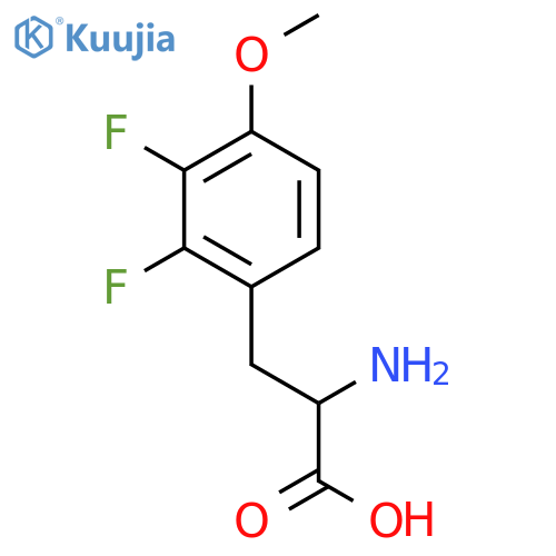 2-amino-3-(2,3-difluoro-4-methoxy-phenyl)propanoic acid structure