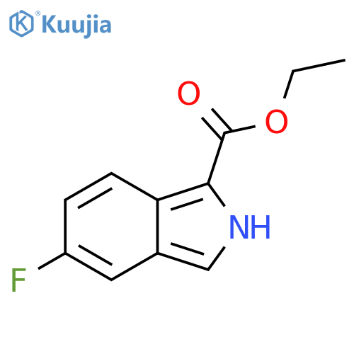 5-fluoro-2H-Isoindole-1-carboxylic acid ethyl ester structure
