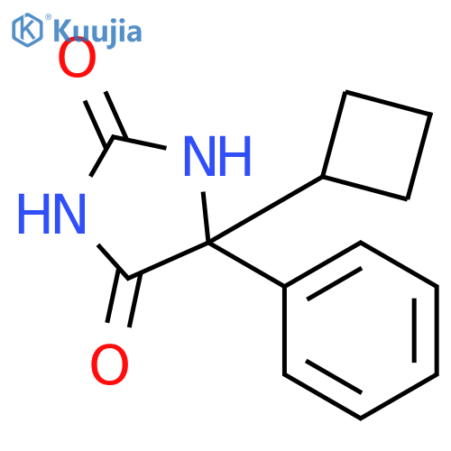 5-Cyclobutyl-5-phenylhydantoin structure