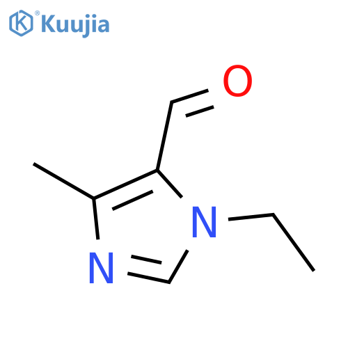 1-ethyl-4-methyl-1H-Imidazole-5-carboxaldehyde structure