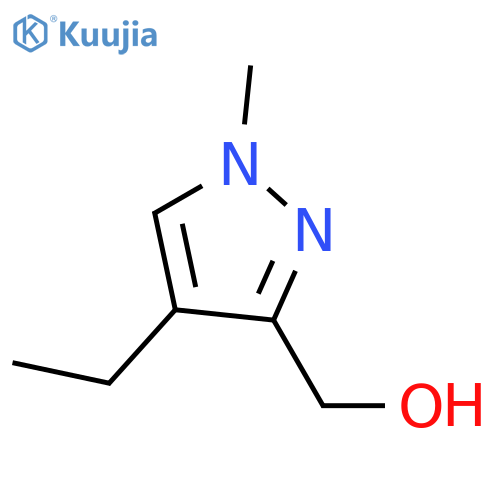 (4-ethyl-1-methyl-1H-pyrazol-3-yl)methanol structure