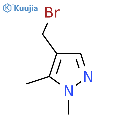 4-(bromomethyl)-1,5-dimethyl-1H-pyrazole structure