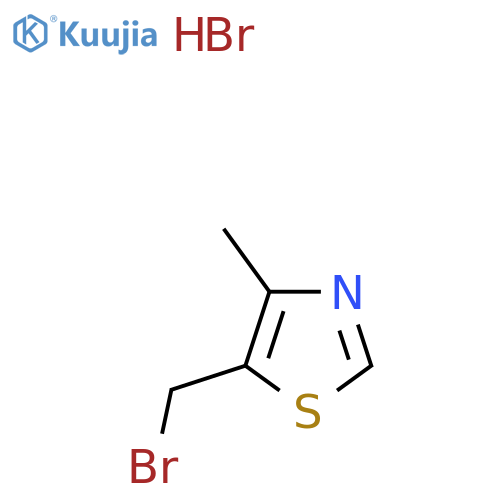 5-(Bromomethyl)-4-methyl-1,3-thiazole hydrobromide structure
