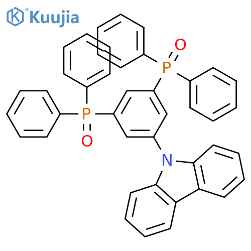 9H-Carbazole, 9-[3,5-bis(diphenylphosphinyl)phenyl]- structure