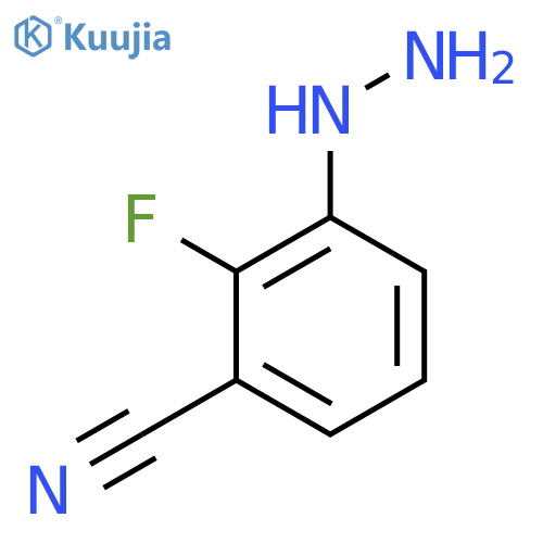 2-Fluoro-3-hydrazinylbenzonitrile structure