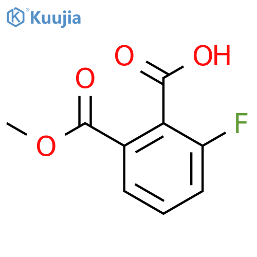 2-Fluoro-6-(methoxycarbonyl)benzoic acid structure