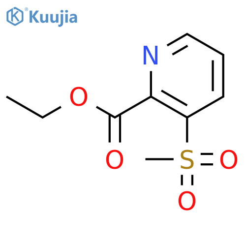 Ethyl 3-(methylsulfonyl)picolinate structure