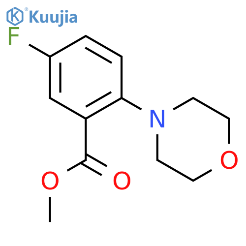 Methyl 5-Fluoro-2-morpholinobenzoate structure