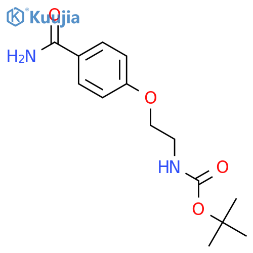 tert-Butyl (2-(4-carbamoylphenoxy)ethyl)carbamate structure