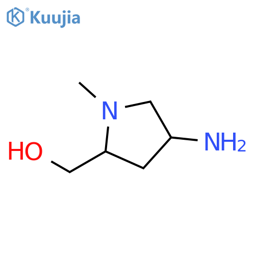 [(2S,4R)-4-amino-1-methyl-pyrrolidin-2-yl]methanol structure