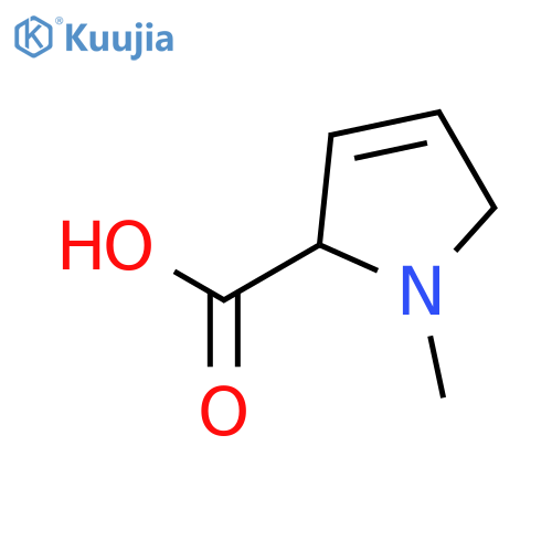 1-Methyl-2,5-dihydro-1H-pyrrole-2-carboxylic acid structure