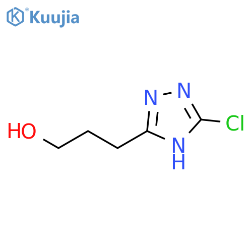 3-(5-Chloro-4H-1,2,4-triazol-3-yl)propan-1-ol structure