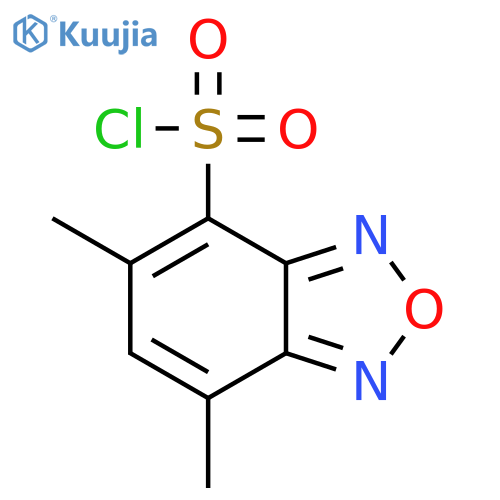 5,7-Dimethyl-2,1,3-benzoxadiazole-4-sulfonyl Chloride structure