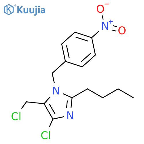 1H-Imidazole,2-butyl-4-chloro-5-(chloromethyl)-1-[(4-nitrophenyl)methyl]- structure