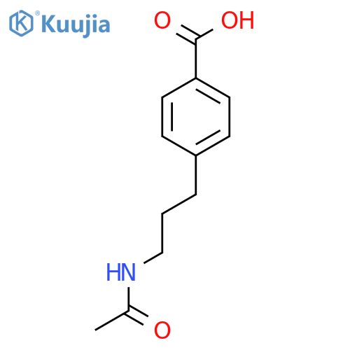 4-(3-Acetamidopropyl)benzoic acid structure