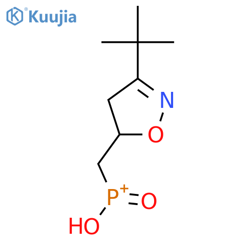 (3-tert-butyl-4,5-dihydro-1,2-oxazol-5-yl)(methyl)phosphinic acid structure