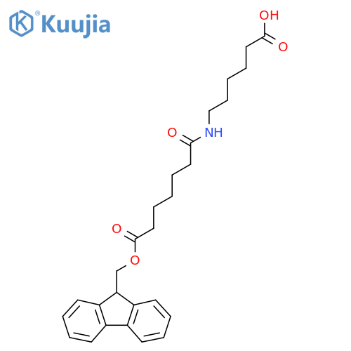 6-[[7-(9H-Fluoren-9-ylmethoxy)-7-oxoheptanoyl]amino]hexanoic acid structure