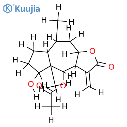 6-Ac -(4beta,6alpha,8alpha)-4,6-Dihydroxy-11(13)-pseudoguaien-12,8-olide structure