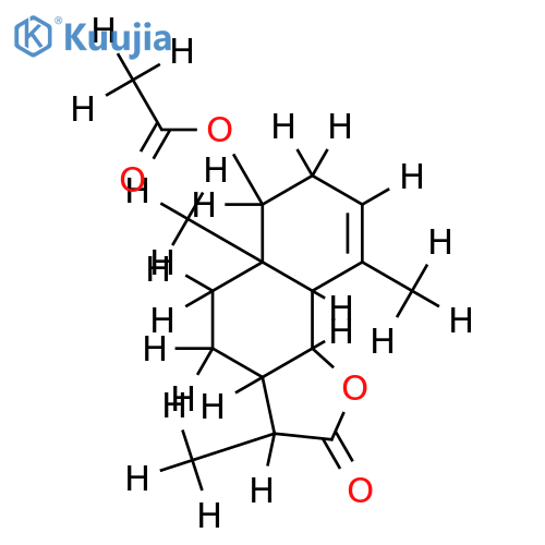 11beta,13-Dihydro,Ac-1-Hydroxy-3,11(13)-eudesmadien-12,6-olide structure