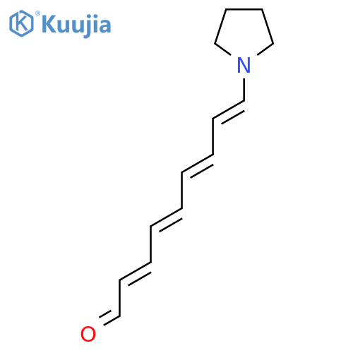 9-Pyrrolidin-1-yl-nona-2,4,6,8-tetraenal structure