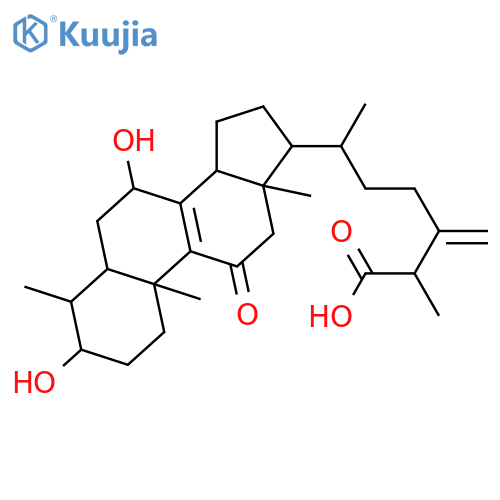 3,7-Dihydroxy-4-methyl-11-oxoergosta-8,24(28)-dien-26-oic acid; (3α,4α,5α,7β,25ξ)-form structure