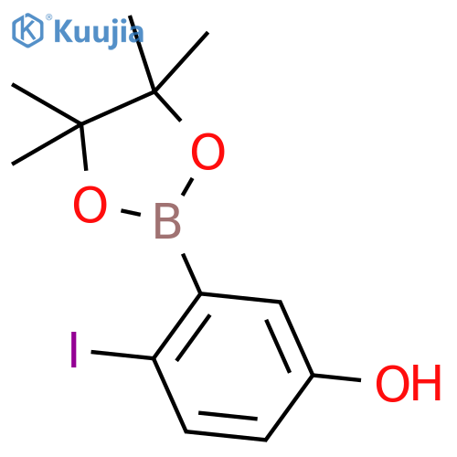 5-Hydroxy-2-iodophenylboronic Acid Pinacol Ester structure