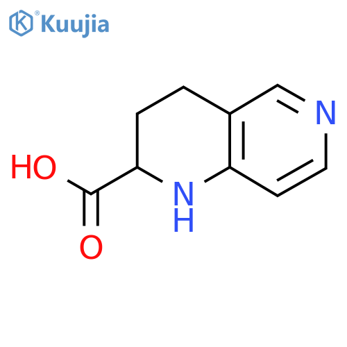 1,2,3,4-Tetrahydro-1,6-naphthyridine-2-carboxylic acid structure