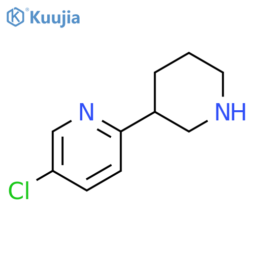 5-chloro-2-(piperidin-3-yl)pyridine structure