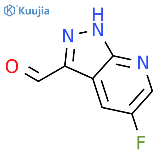 5-Fluoro-1H-pyrazolo[3,4-b]pyridine-3-carbaldehyde structure