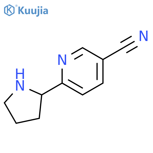 6-(pyrrolidin-2-yl)pyridine-3-carbonitrile structure