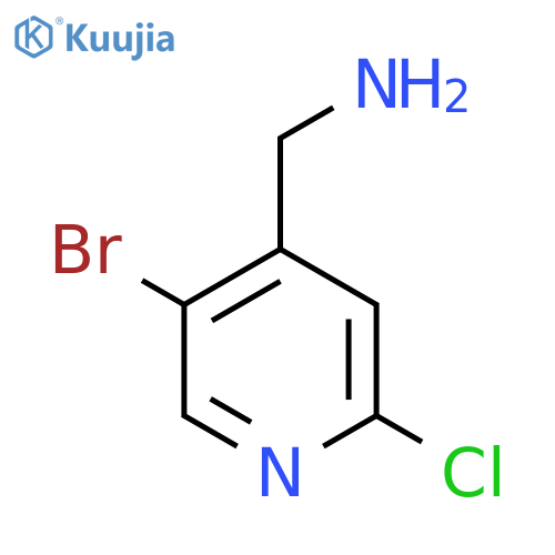(5-bromo-2-chloropyridin-4-yl)methanamine structure
